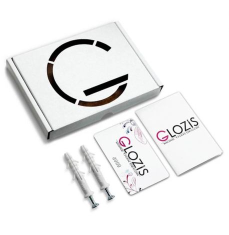 Настінна вішалка для одягу Quadro (чорна), 50х17 см