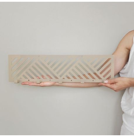 Настенная вешалка для одежды Nord (бежевая), 50x13 см