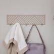 Настенная вешалка для одежды Nord (бежевая), 50x13 см