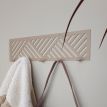 Настенная вешалка для одежды Nord (бежевая), 50x13 см