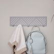 Настінна вішалка для одягу Nord (сіра), 50x13 см