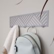 Настінна вішалка для одягу Nord (сіра), 50x13 см