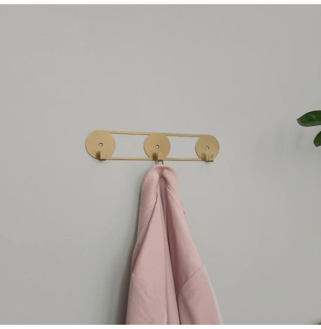 Настінна вішалка для одягу Orbis (бронзова), 25х5 см
