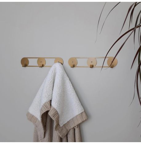 Настінна вішалка для одягу Orbis (бронзова), 25х5 см