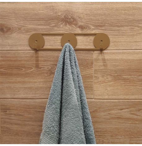 Настінна вішалка для одягу Orbis (бронзова), 25х5 см