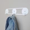 Настінна вішалка для одягу Orbis (біла), 25х5 см