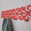 Настінна вішалка для одягу Pattern (червона), 58х12 см
