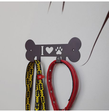Настенная вешалка для поводков Pets