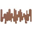 Настінна вішалка для одягу Rhythm Ochre (коричнева), 37х17 см