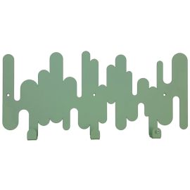 Настенная вешалка для одежды Rhythm Pastel Green (зеленая), 37х17 см