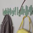 Настінна вішалка для одягу Rhythm Pastel Green (зелена), 37х17 см