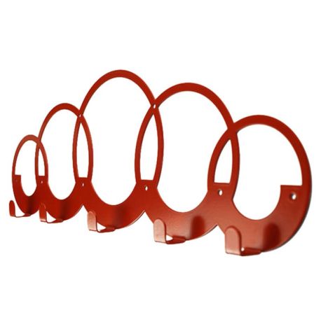 Настінна вішалка для одягу Rings (мідна)