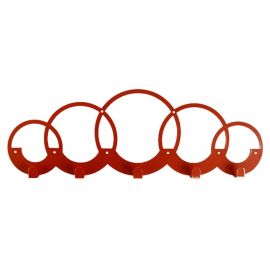 Настенная вешалка для одежды Rings (медная)