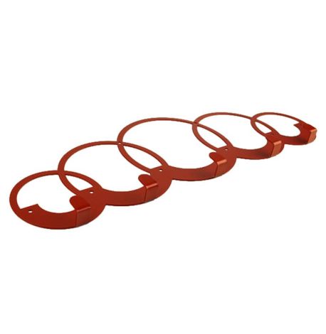 Настінна вішалка для одягу Rings (мідна)