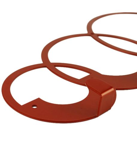 Настінна вішалка для одягу Rings (мідна)