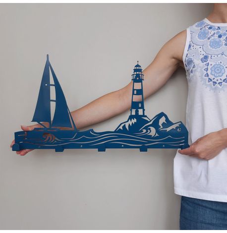 Настенная вешалка для одежды Sea, 50х26 см