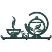 Настенная вешалка для кухни Tea (зеленая), 40х22 см