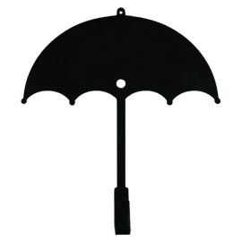 Настенный крючок для одежды Glozis Umbrella (черный)