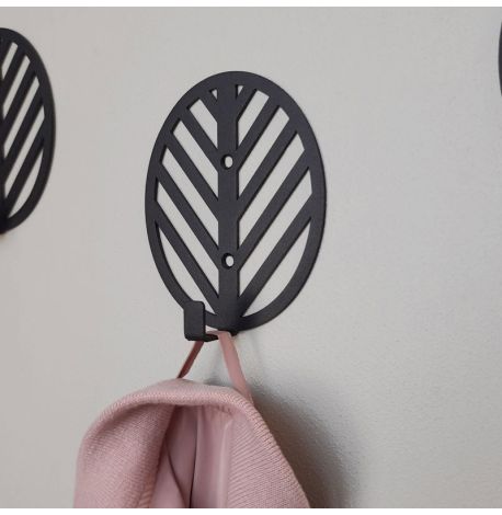 Настенный крючок для одежды Glozis Mod (черный)