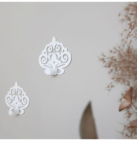 Настенный крючок для одежды Ajur White (белый)