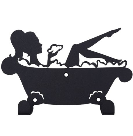 Настінна вішалка для ванної Bath (чорна)
