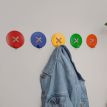Настенный крючок для одежды Glozis Button Red (красный)