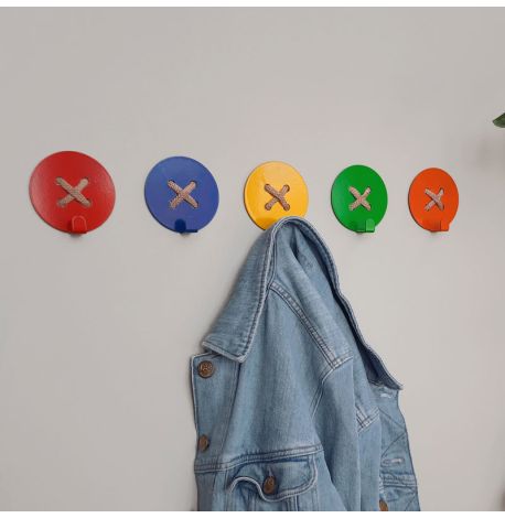 Настенный крючок для одежды Glozis Button Red (красный)