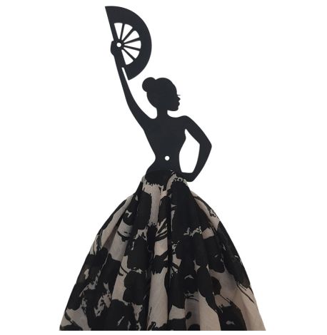 Настінний гачок для одягу Glozis Carmen (чорний)