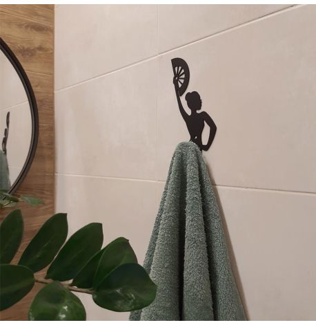 Настінний гачок для одягу Glozis Carmen (чорний)