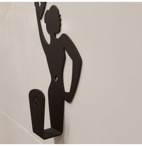 Настінний гачок для одягу Glozis Carmen (чорний)