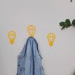 Настінний гачок для одягу Glozis Lamp (жовтий)
