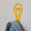Настінний гачок для одягу Glozis Lamp (жовтий)
