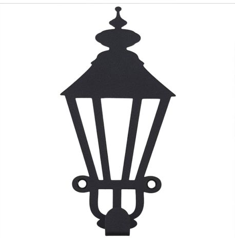 Настінний гачок для одягу Glozis Lamppost (чорний)