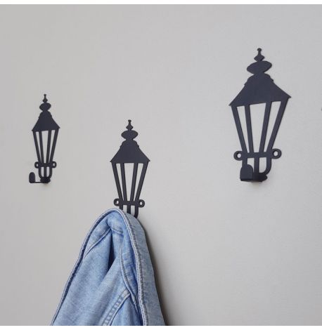 Настінний гачок для одягу Glozis Lamppost (чорний)