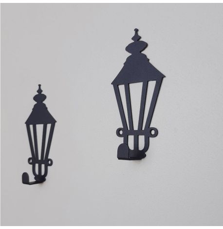 Настінний гачок для одягу Glozis Lamppost (чорний)