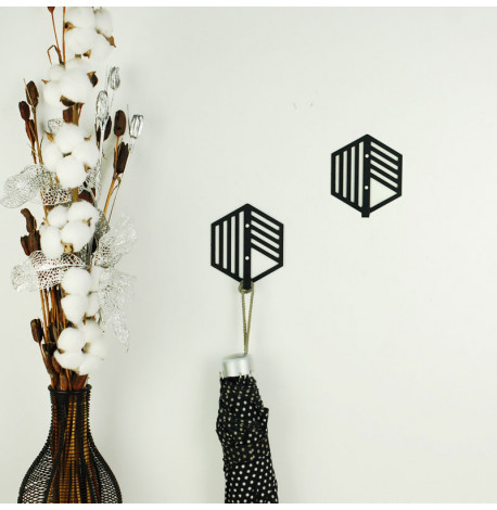 Настінний гачок для одягу Glozis Nod (чорний)