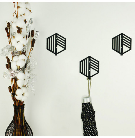 Настінний гачок для одягу Glozis Nod (чорний)