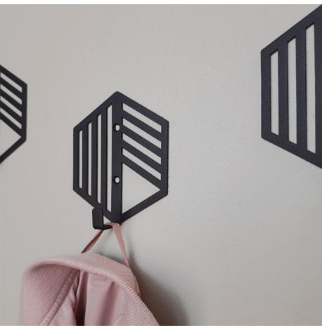 Настінний гачок для одягу Glozis Nod (чорний)