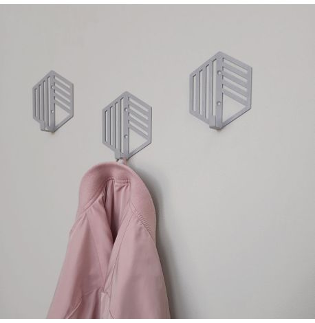 Настінний гачок для одягу Glozis Nod (сірий)