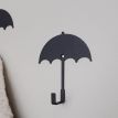 Настінний гачок для одягу Glozis Umbrella (чорний)