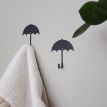Настінний гачок для одягу Glozis Umbrella (чорний)