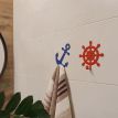 Настінний гачок для одягу Anchor (синій)