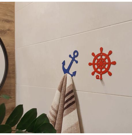Настінний гачок для одягу Anchor (синій)