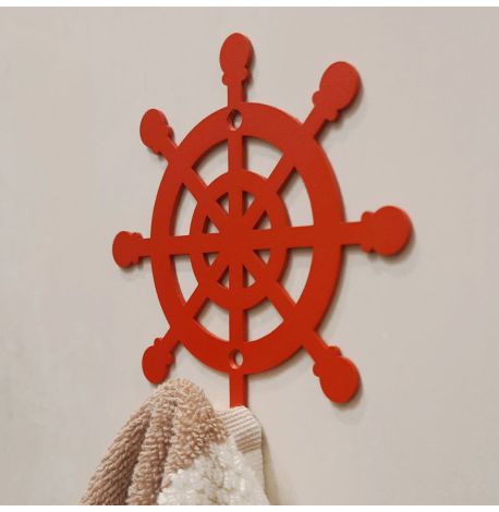 Настінний гачок для одягу Wheel (червоний)