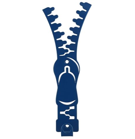 Настінний гачок для одягу Glozis Zipper (синій)