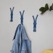 Настінний гачок для одягу Glozis Zipper (синій)