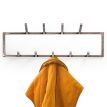 Настінна вішалка для одягу 2-рівнева (метал)