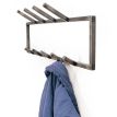 Настінна вішалка для одягу 2-рівнева (метал)