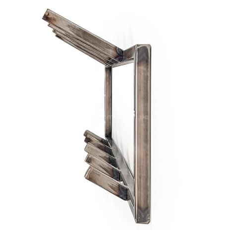 Настінна вішалка для одягу 2-рівнева (метал)