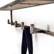 Настінна вішалка для одягу з полицею (метал)